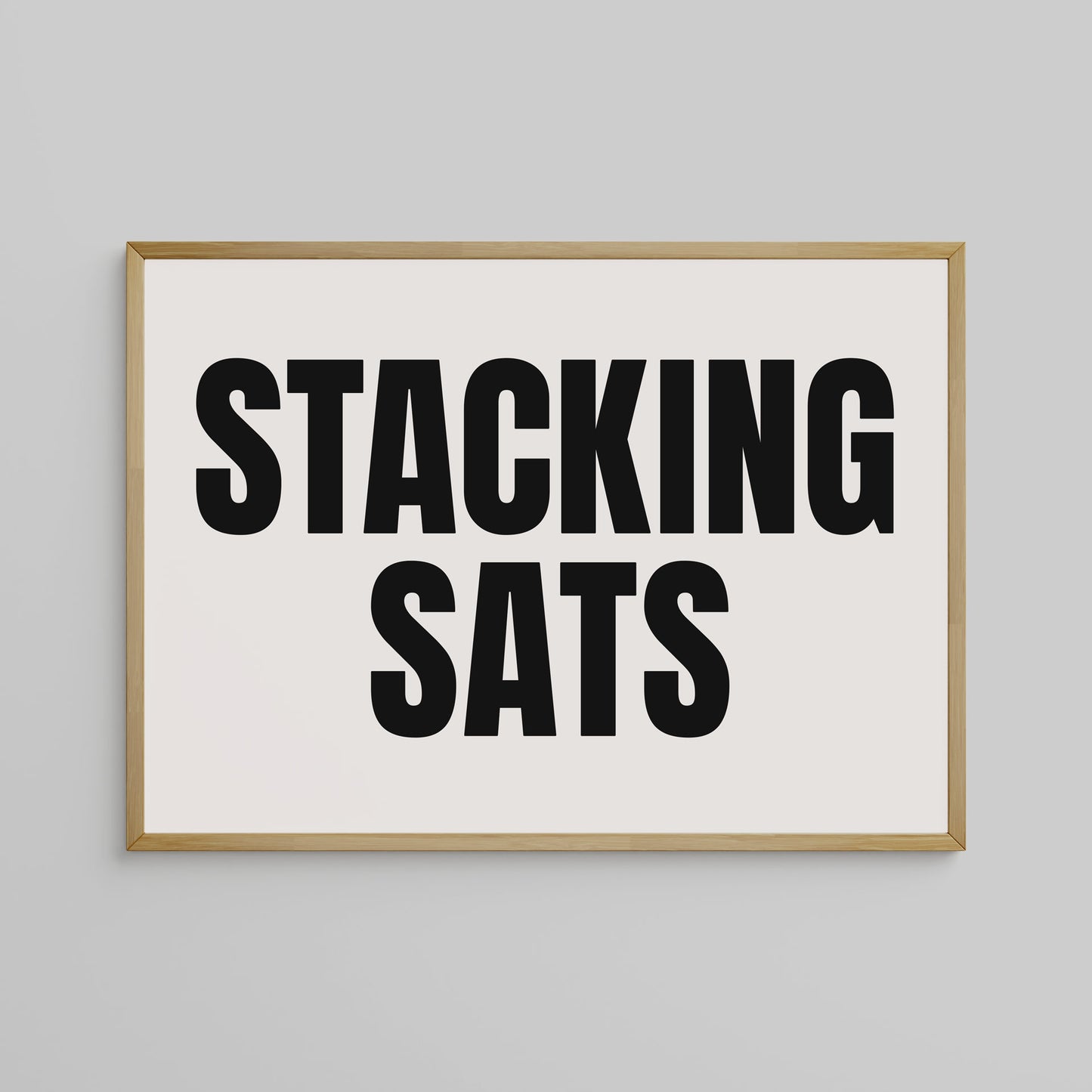 STACKING SATS (BLACK), SIEBDRUCK, HANDMADE