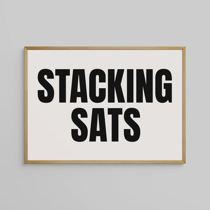 STACKING SATS (BLACK), SIEBDRUCK, HANDMADE