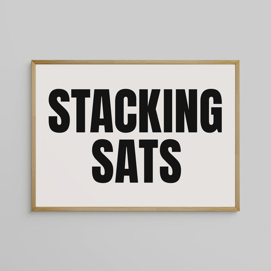 STACKING SATS (BLACK), SIEBDRUCK, HANDMADE