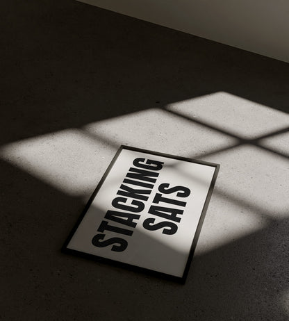 STACKING SATS (BLACK), SIEBDRUCK, HANDMADE