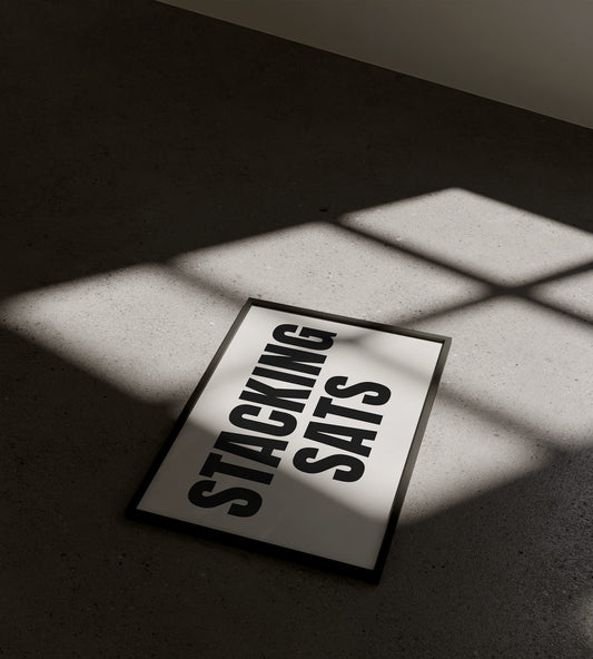 STACKING SATS (BLACK), SIEBDRUCK, HANDMADE